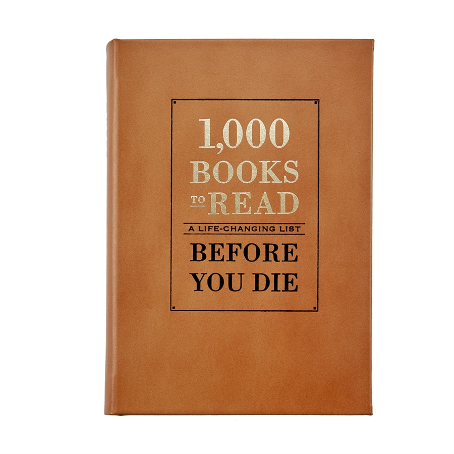 Graphic Image 1,000 Books To Read Before You Die Tan Bonded Leather