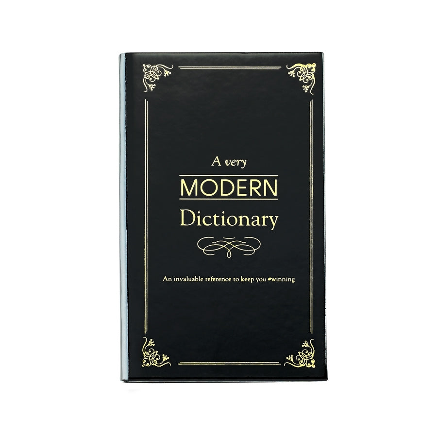 Graphic Image A Very Modern Dictionary Black Patent Leather