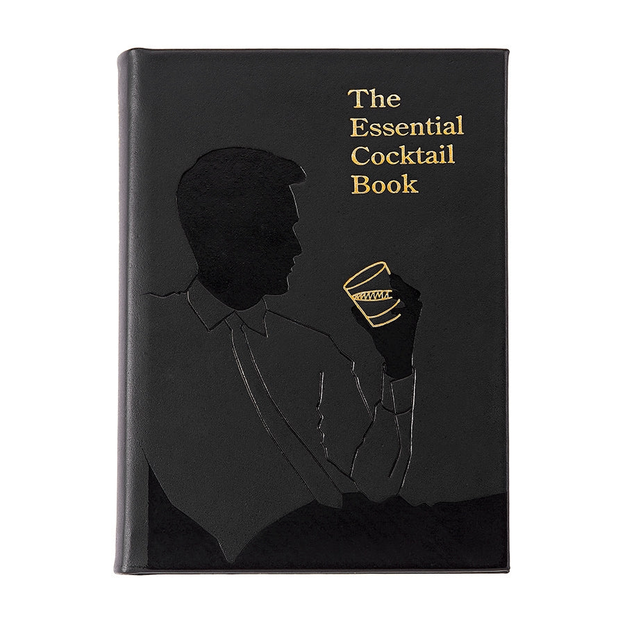 Graphic Image The Essential Cocktail Book Black Bonded Leather