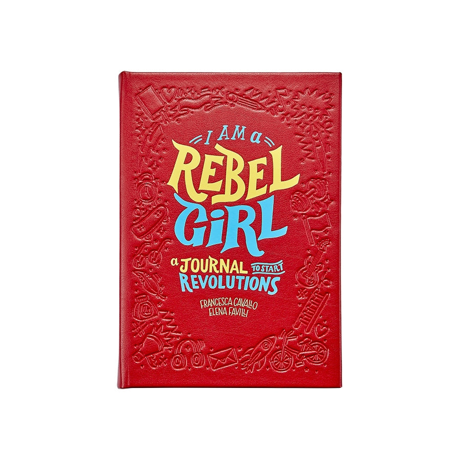 Graphic Image I Am A Rebel Girl Red Bonded Leather