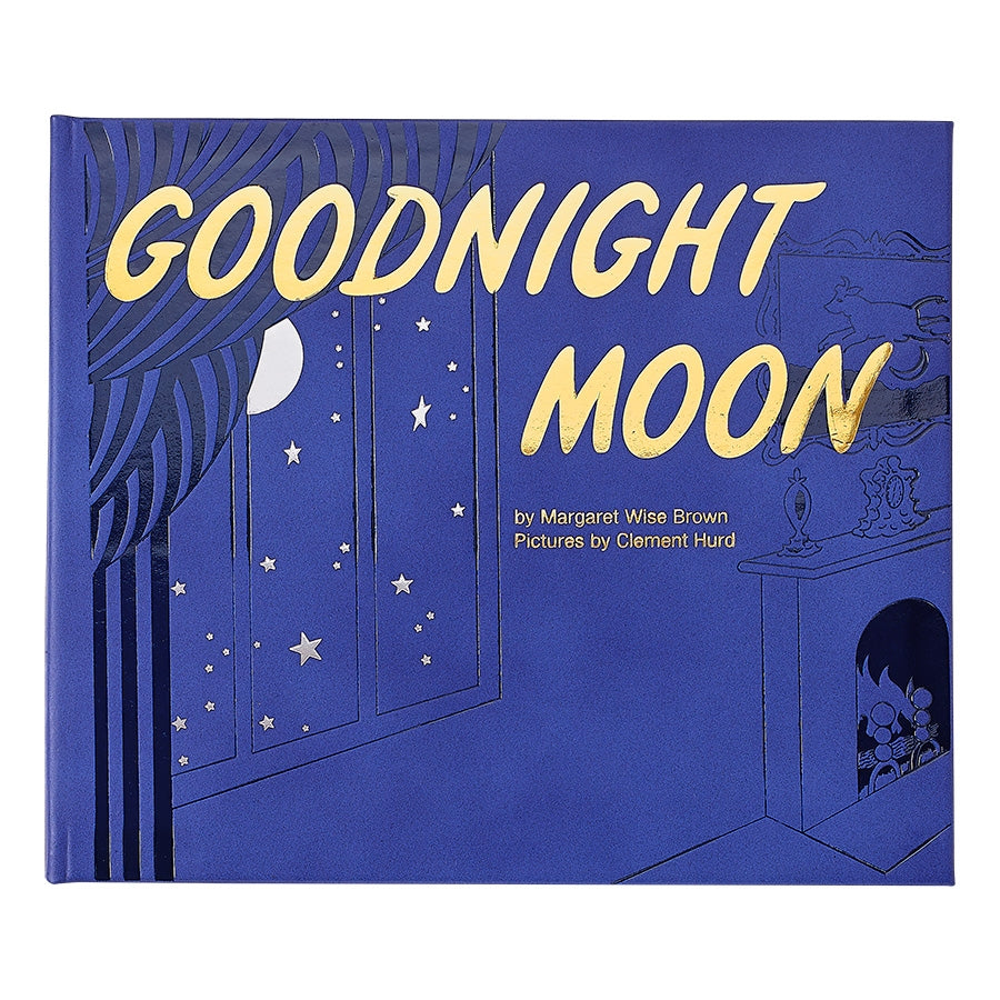 Graphic Image Goodnight Moon Blue Bonded Leather