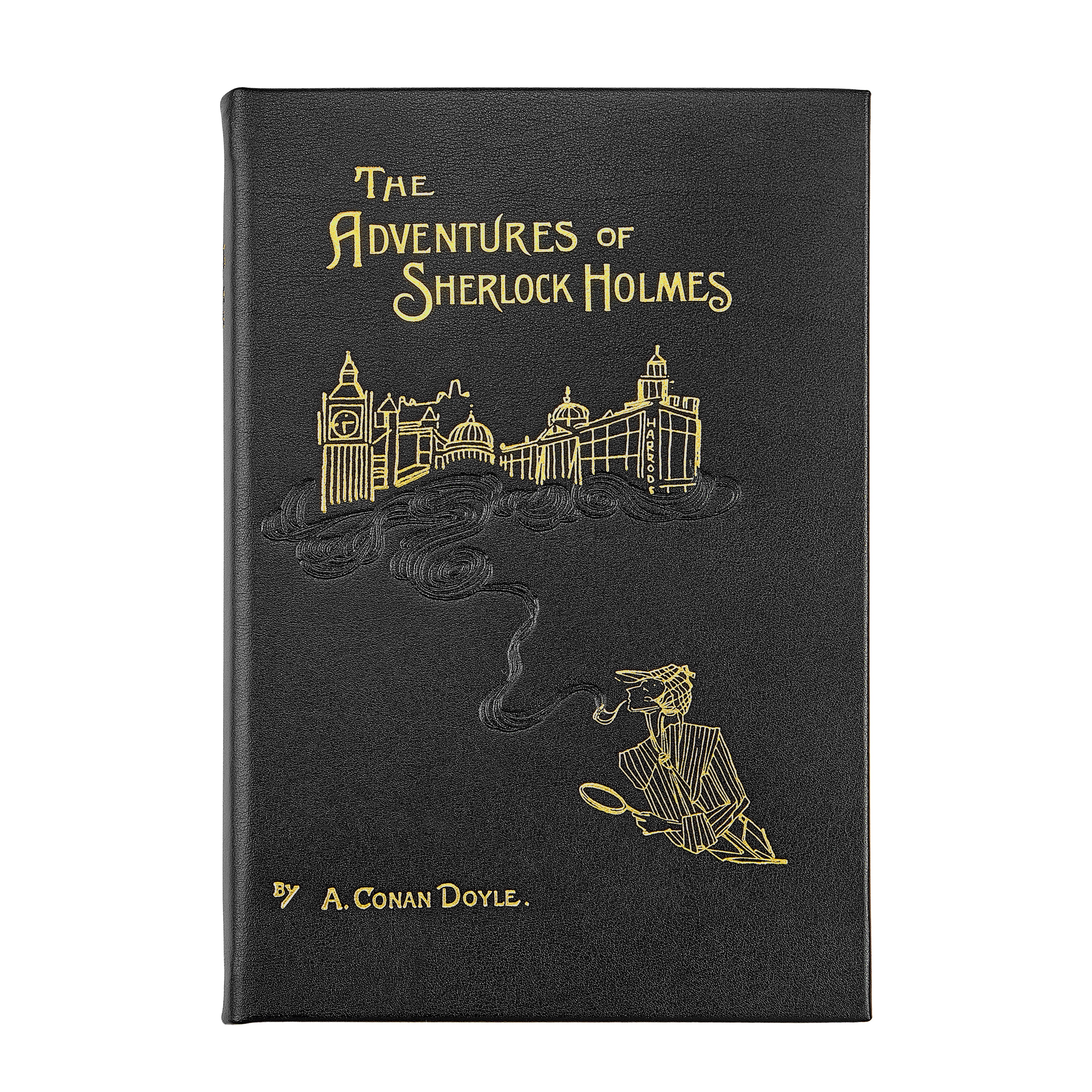 Graphic Image The Adventures Of Sherlock Holmes Black Bonded Leather