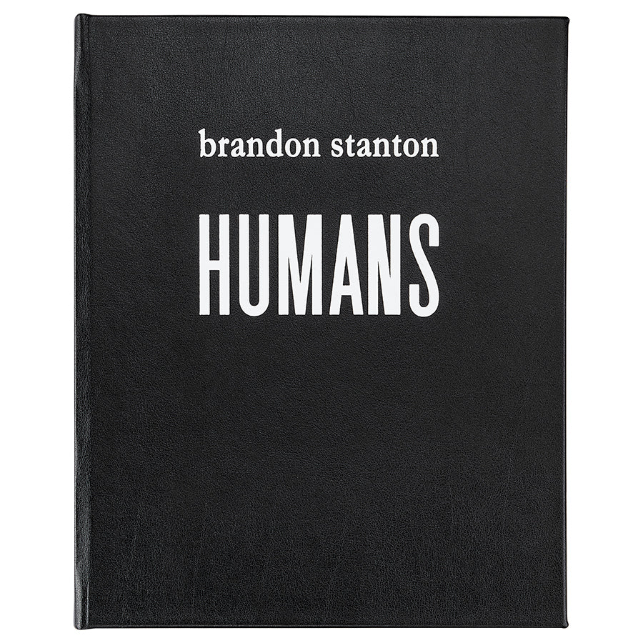 Graphic Image Humans Black Bonded Leather