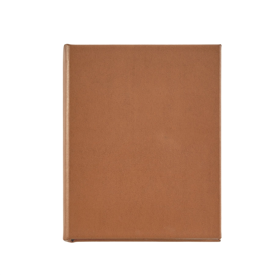 Graphic Image Desk Address Book Tan Leather