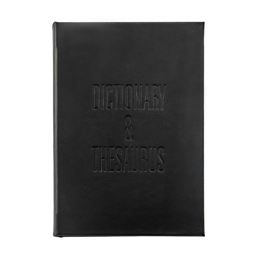 Graphic Image Dictionary/Thesaurus Black Leather
