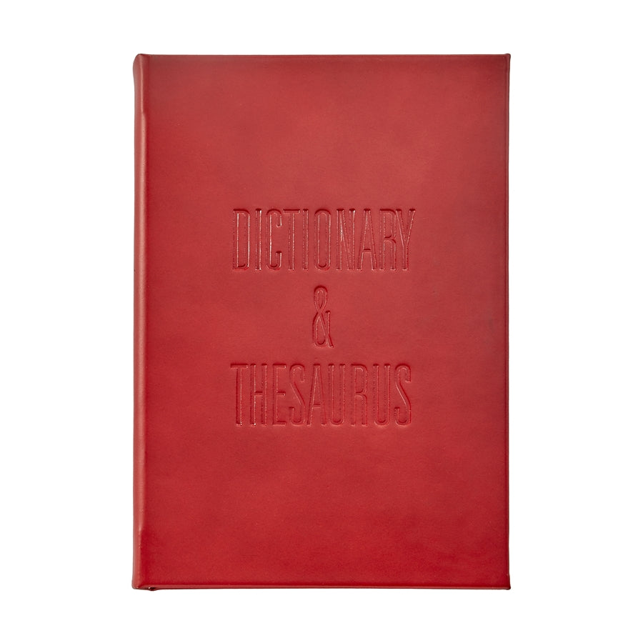 Graphic Image Dictionary/Thesaurus Red Leather