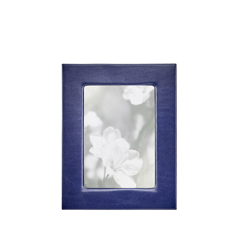 Graphic Image 5 X 7 Studio Frame Blue Traditional Leather