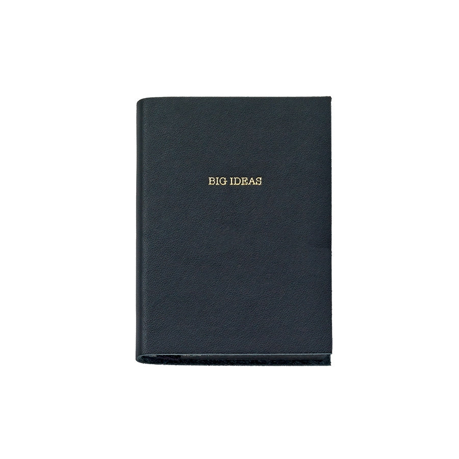 Graphic Image Big Ideas Mini Journal Black Leather