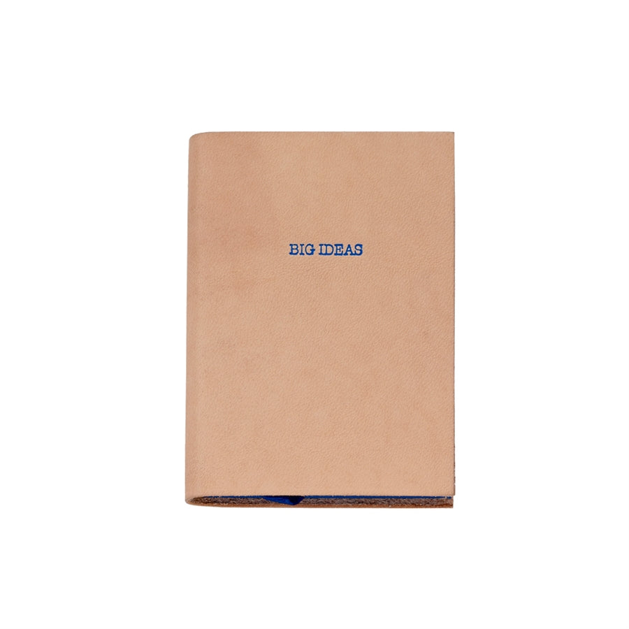 Graphic Image Big Ideas Mini Journal Natural Vachetta Leather