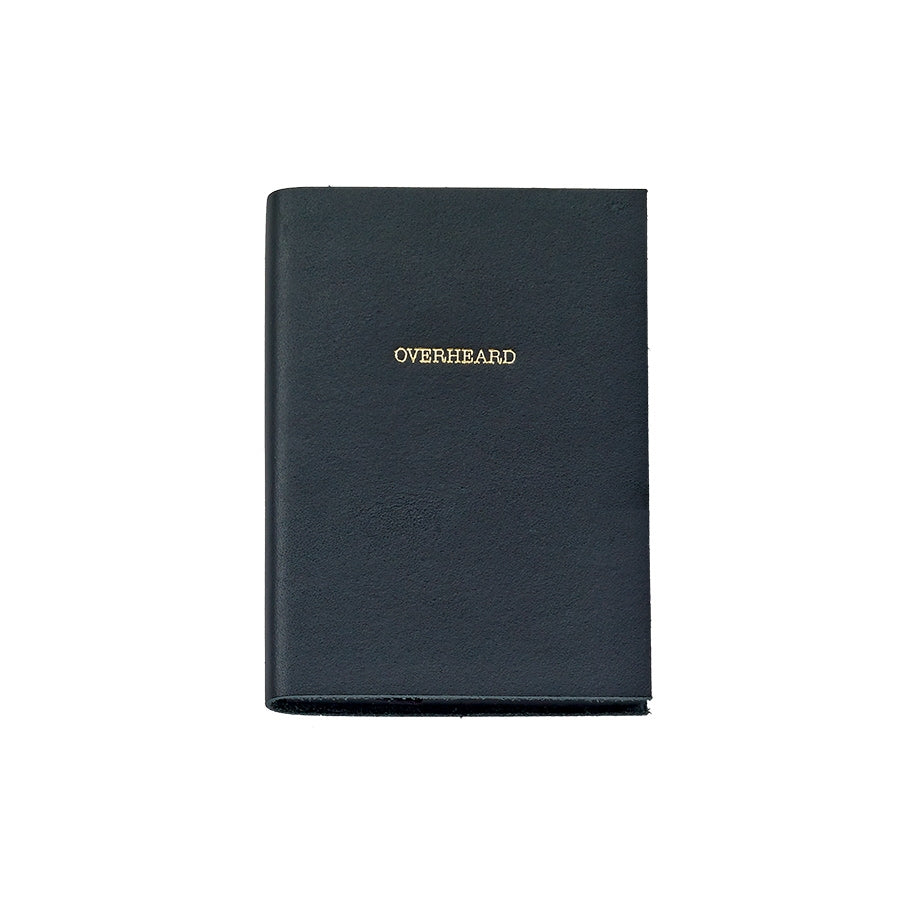 Graphic Image Overheard Mini Journal Black Leather