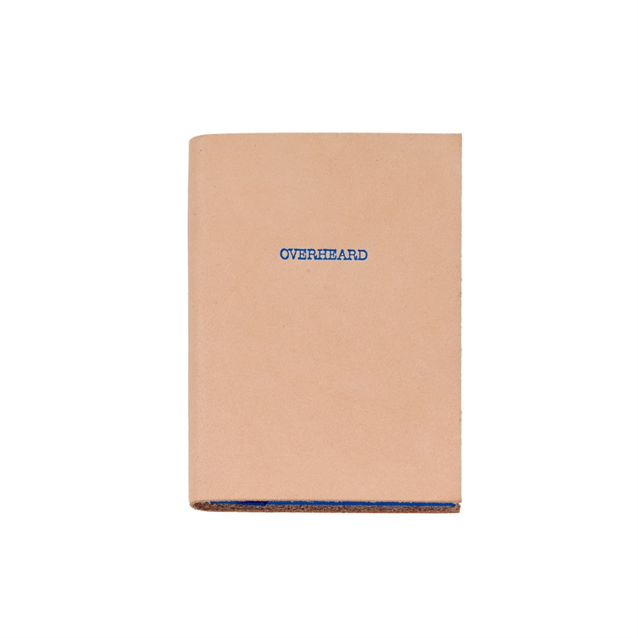 Graphic Image Overheard Mini Journal Natural Vachetta Leather