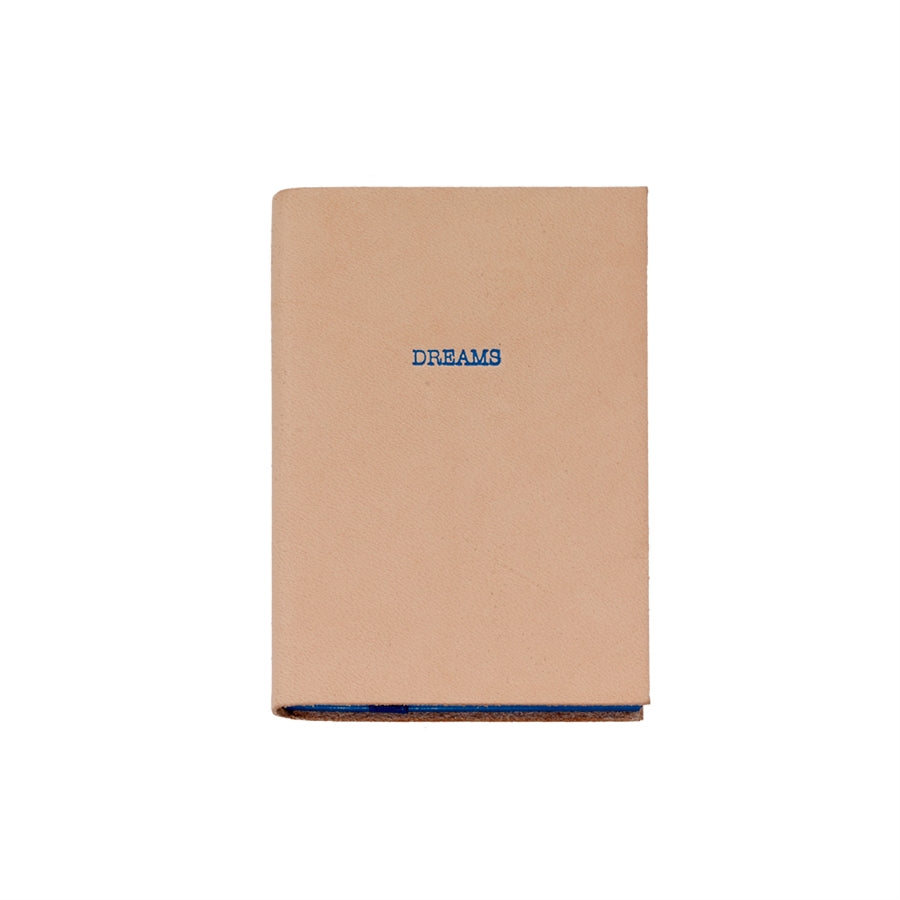 Graphic Image Dreams Mini Journal Natural Vachetta Leather