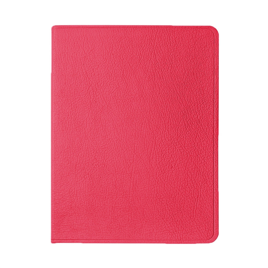 Graphic Image 9" Flexible Cover Journal Pink Goatskin Leather
