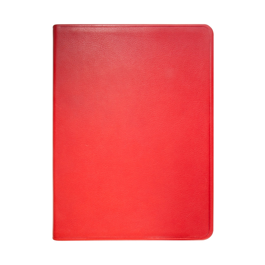 Graphic Image 9" Flexible Cover Journal Red Traditional Leather
