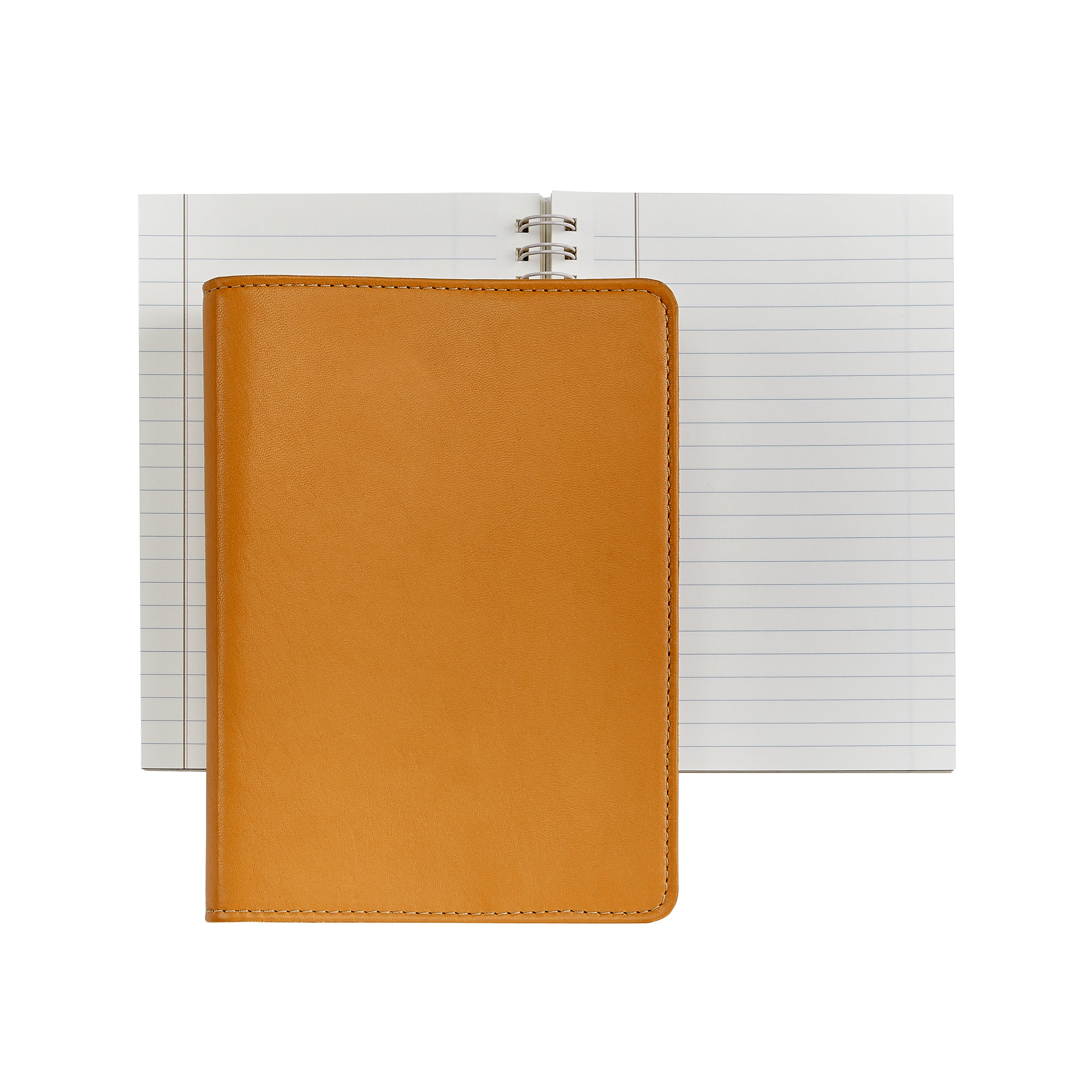 Graphic Image 7 Wire-O-Notebook British Tan Traditional Leather