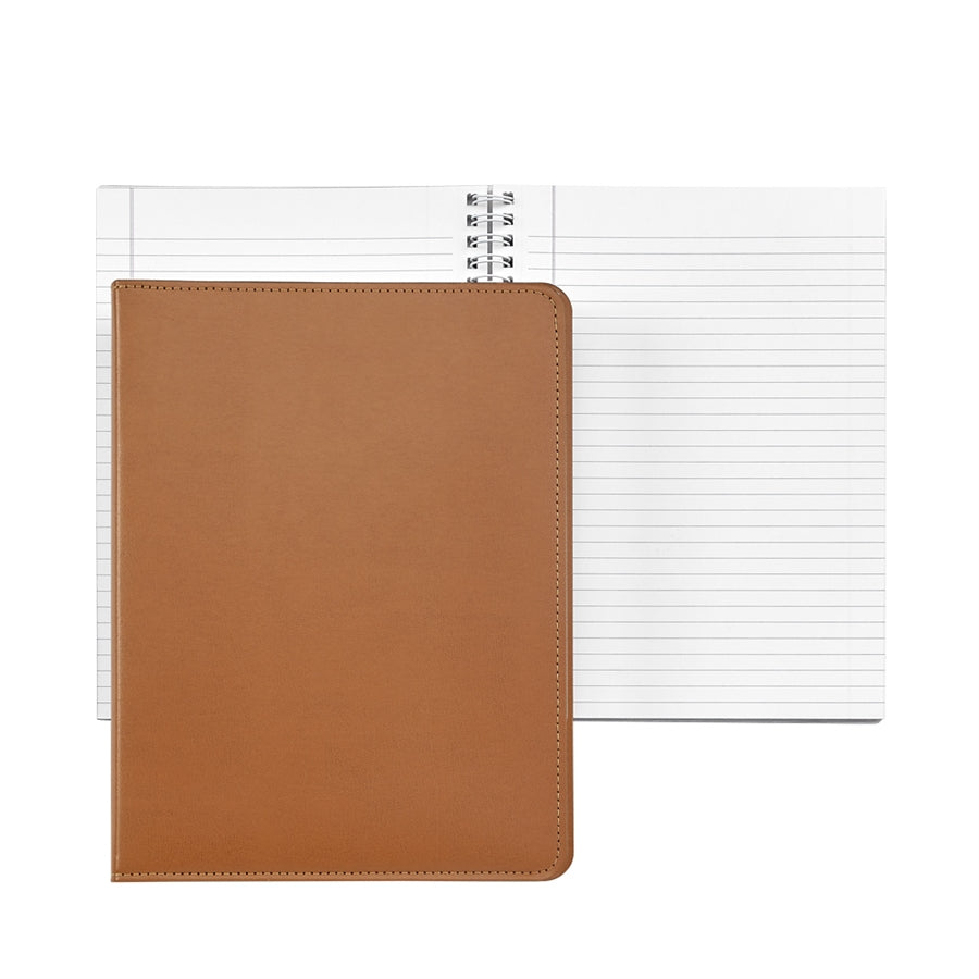 Graphic Image 9 Wire-O-Notebook Tan Bonded Leather