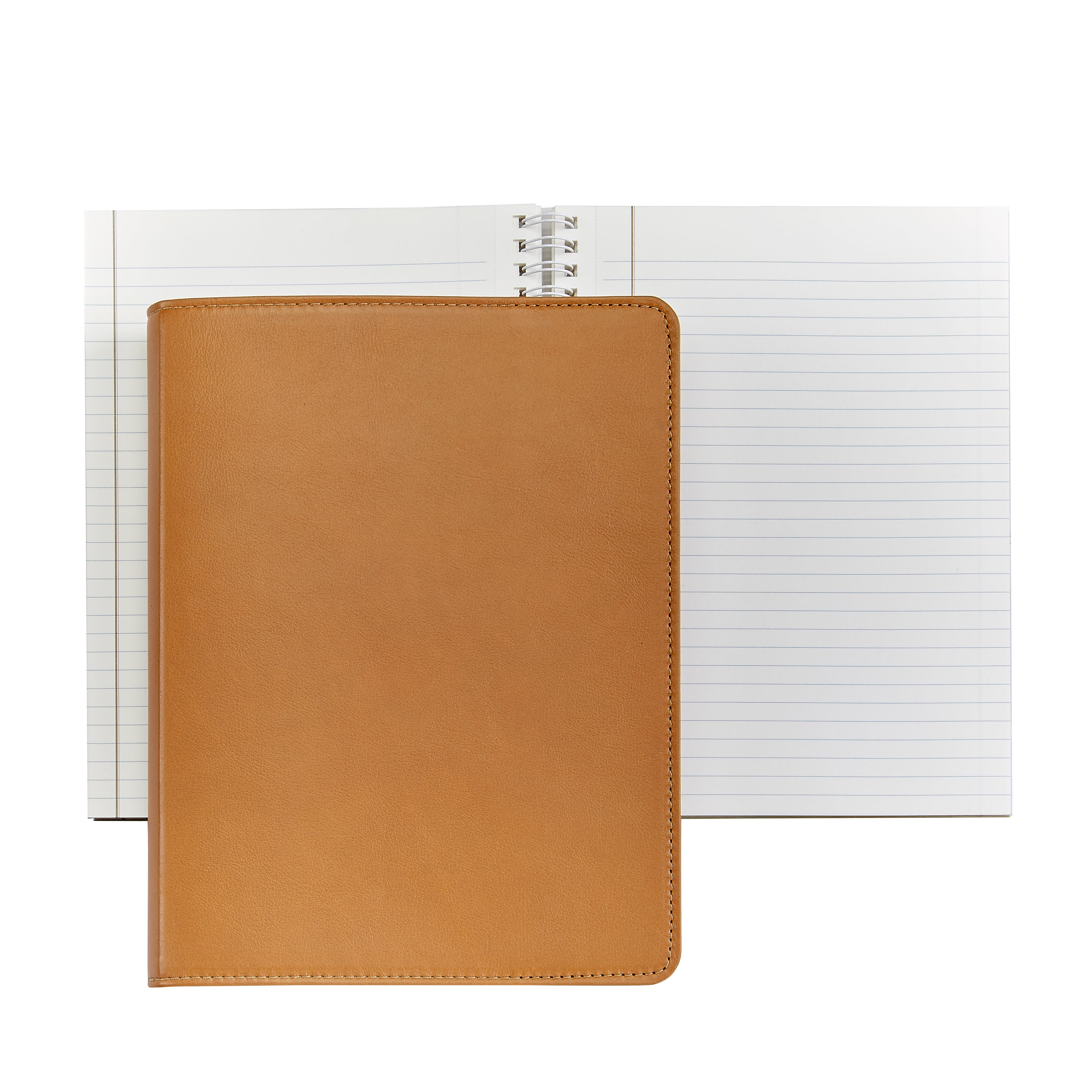 Graphic Image 9 Wire-O-Notebook British Tan Traditional Leather