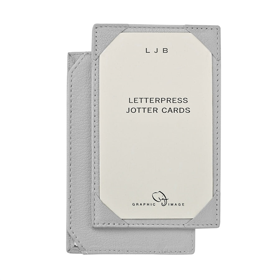 Graphic Image Jotter Grey Goatskin Leather