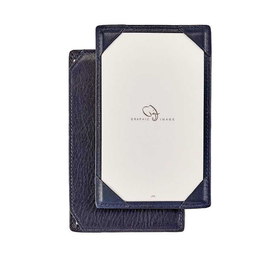 Graphic Image Jotter Navy Traditional Leather