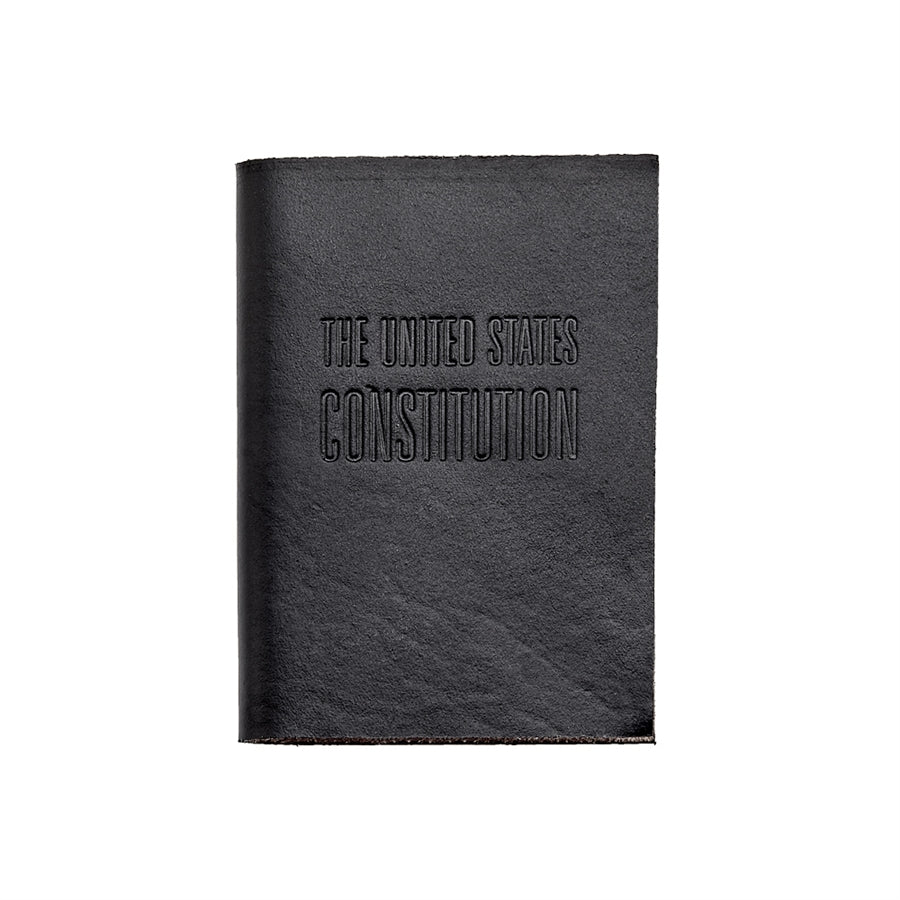 Graphic Image Mini United States Constitution Black Vachetta Leather