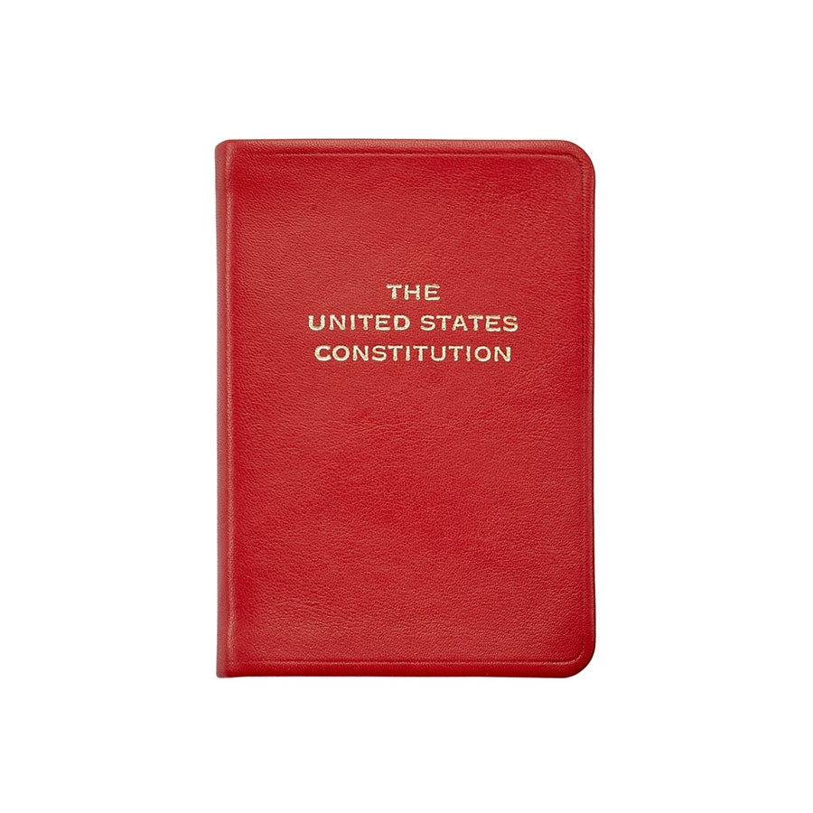 Graphic Image Mini United States Constitution Red Traditional Leather