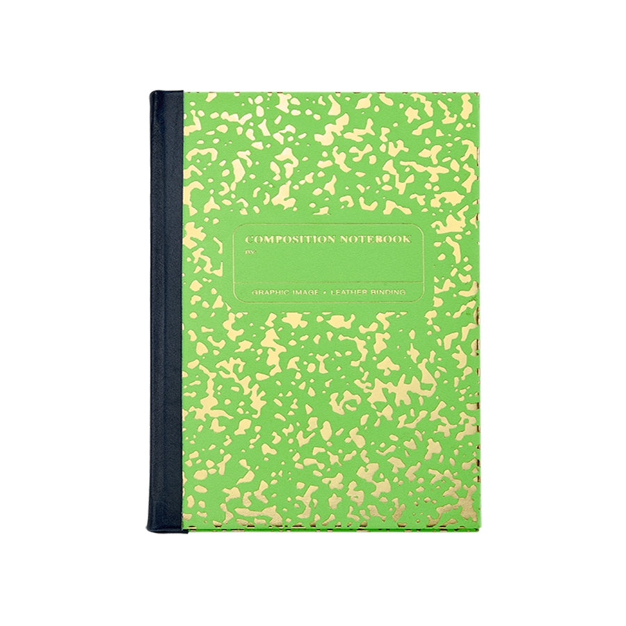 Graphic Image Composition Notebook Neon Green/Gold