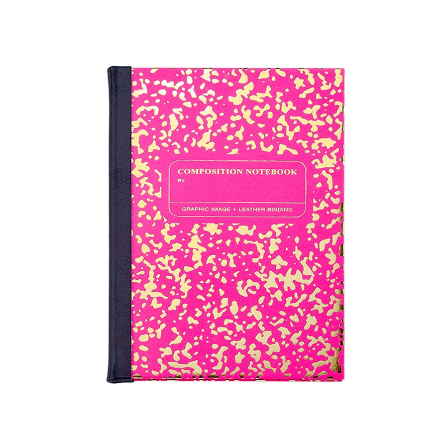 Graphic Image Composition Notebook Neon Pink/Gold