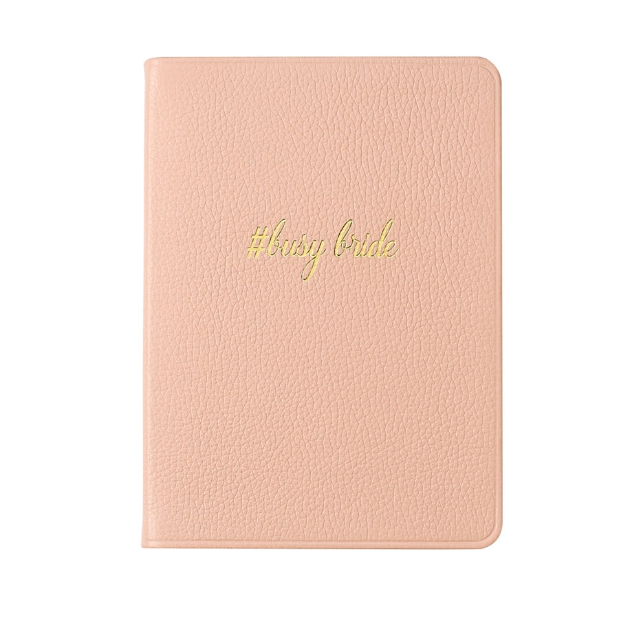 Graphic Image Busy Bride Journal Blush Full Grain Leather
