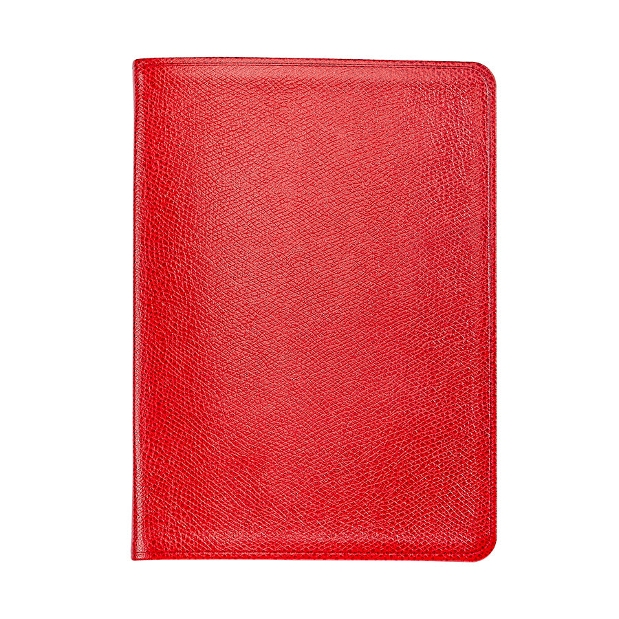 Graphic Image Medium Journal Red Embossed Leather