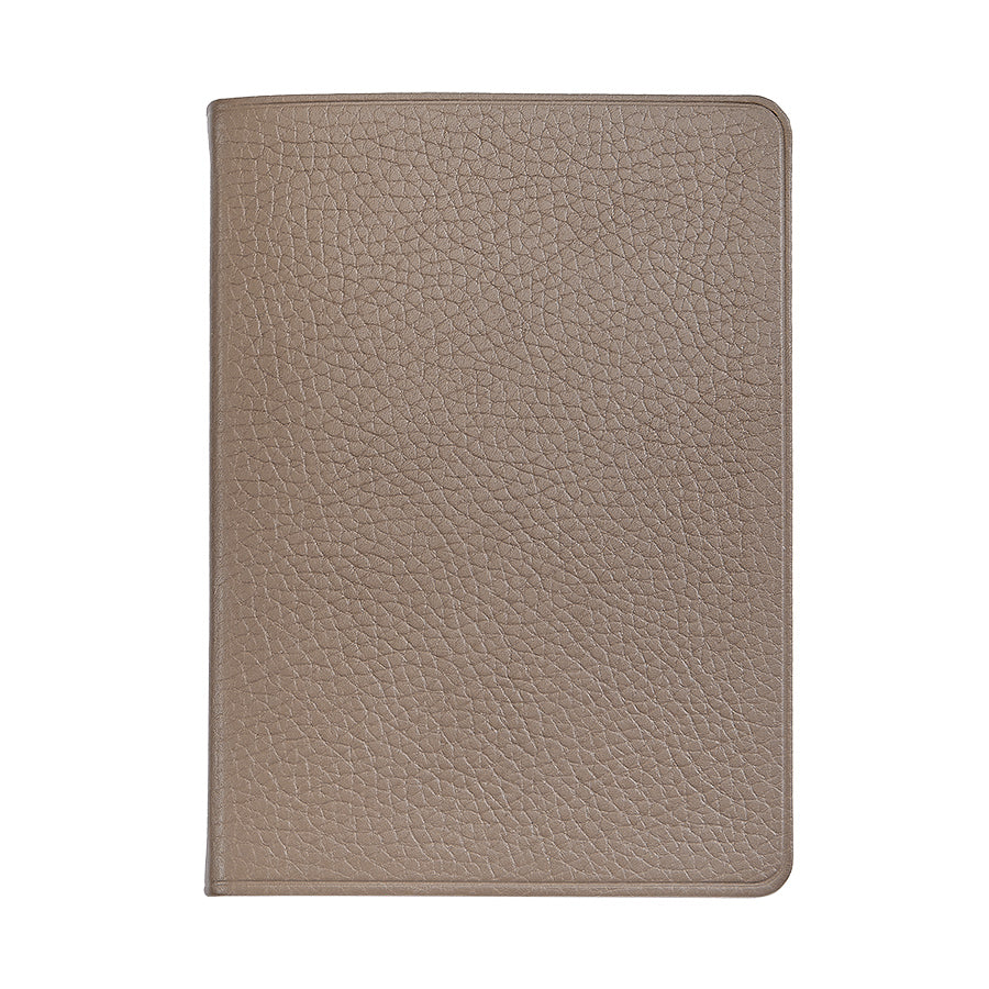 Graphic Image 7 X 5 Medium Travel Journal Taupe Goatskin Leather