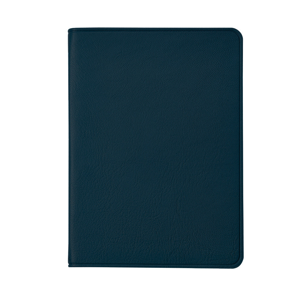 Graphic Image 7 X 5 Medium Travel Journal Navy Goatskin Leather