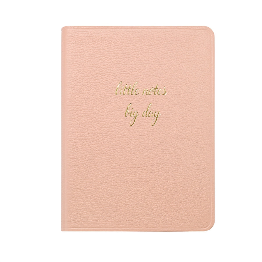 Graphic Image Little Notes Journal Blush Full Grain Leather