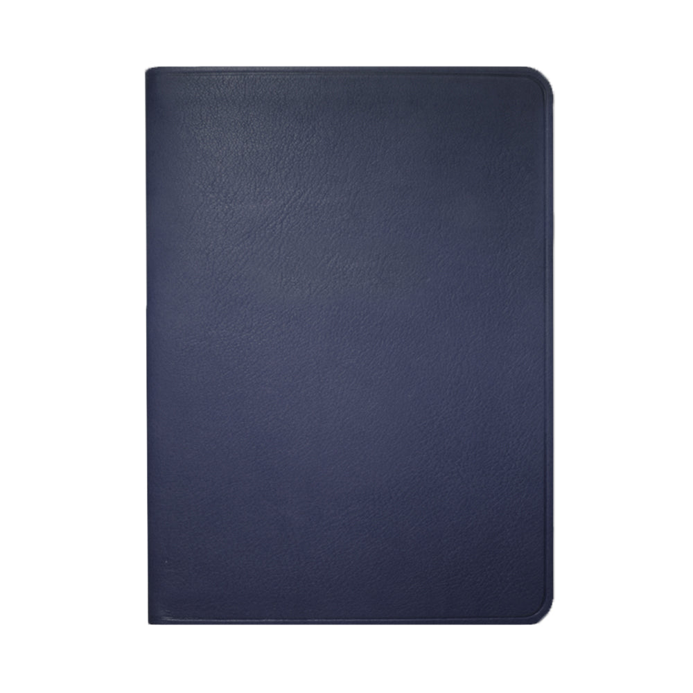 Graphic Image 7 X 5 Medium Travel Journal Navy Traditional Leather