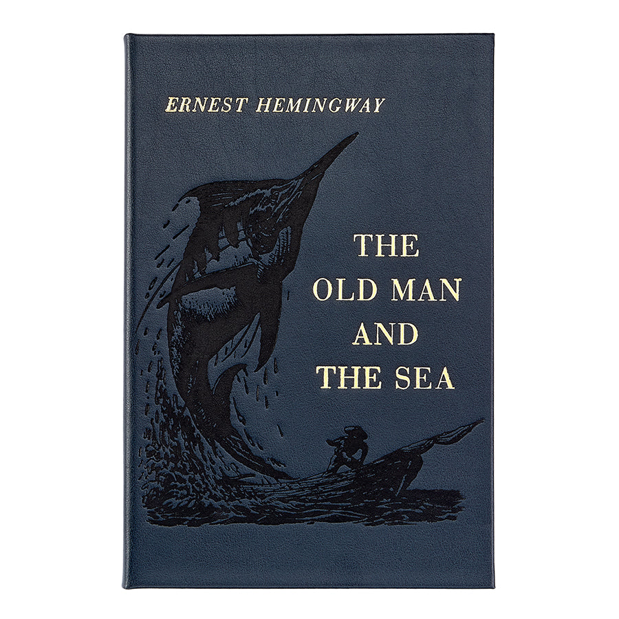 Graphic Image The Old Man And The Sea Navy Bonded Leather