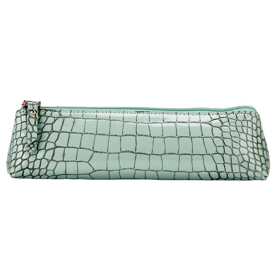 Graphic Image Essentials Case Mint Crocodile Embossed Leather