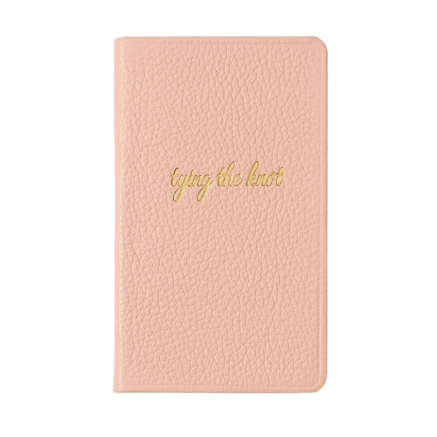 Graphic Image Tying The Knot Pocket Notes Blush Full Grain Leather