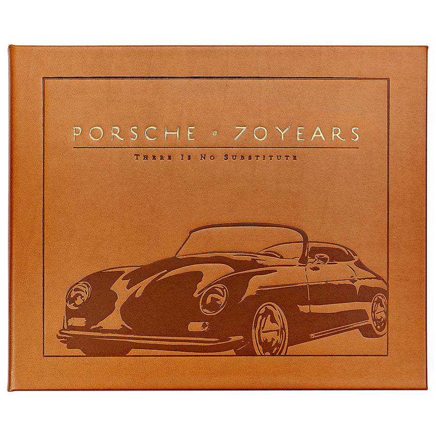 Graphic Image Porsche 70 Years: There Is No Substitute Tan Bonded Leather