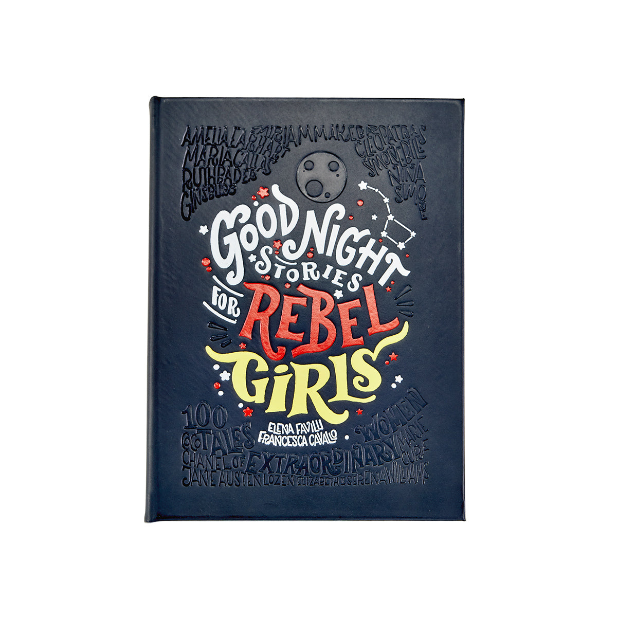 Graphic Image Good Night Stories For Rebel Girls Navy Bonded Leather