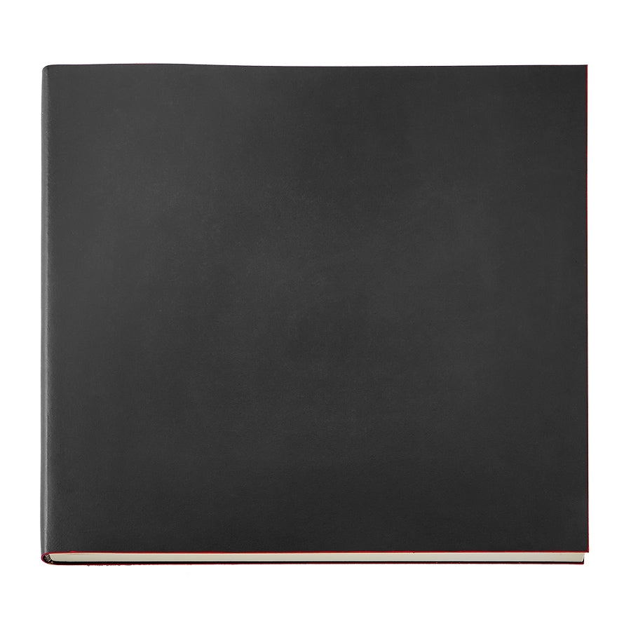 Graphic Image Large Sketchbook Black Italian Bonded Leather