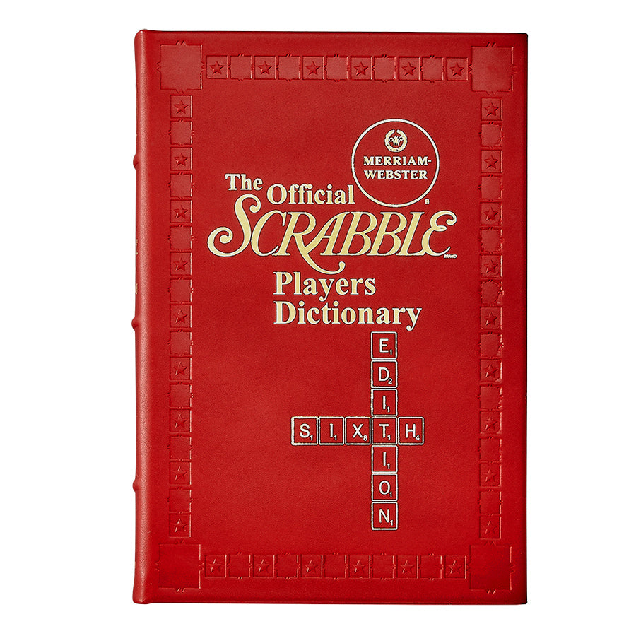 Graphic Image Scrabble Dictionary Red Bonded Leather