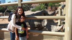 Mommy & Luke w/ his favorite animal!