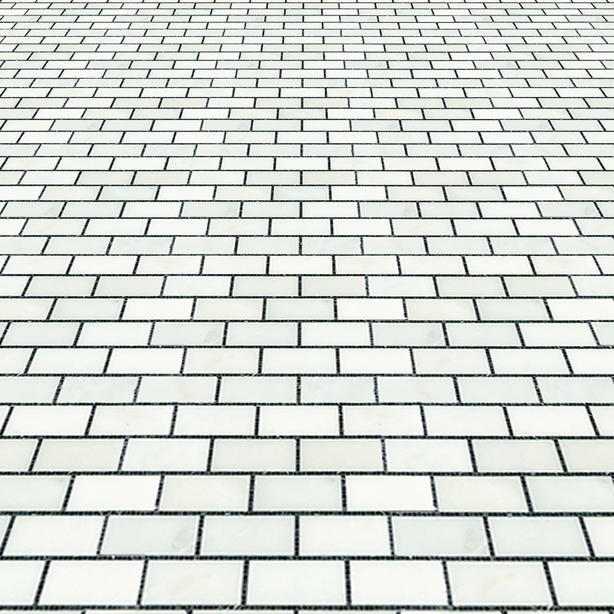 City Brick Marble with Blue, Black or Grey - Polished Floor and Wall Mosaic