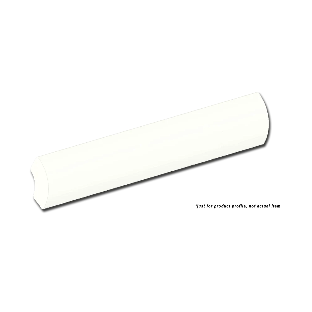 Color Collection 3 4”X6” Ceramic Bead Trim Tile Matte Biscuit