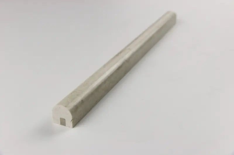 Crema Marfil Polished Quarter Round Trim Tile 1x12"