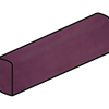 Joy 3/4”x10” Ceramic Pencil Liner Trim Tile Burgundy