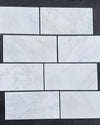 Oriental White Deep-Beveled Wall and Floor Tile 3x6"