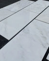 Oriental White Deep-Beveled Wall and Floor Tile 3x6"