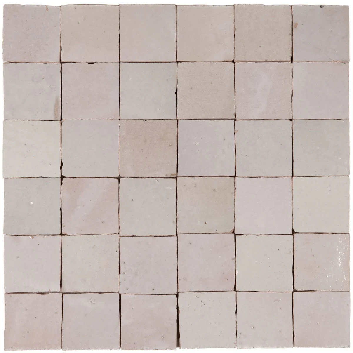 Rosaline Zellige 2”x2” Square Mosaic Wall Tile