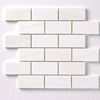 Bianco Dolomite Polished Brick Mosaic Tile 1"x2"