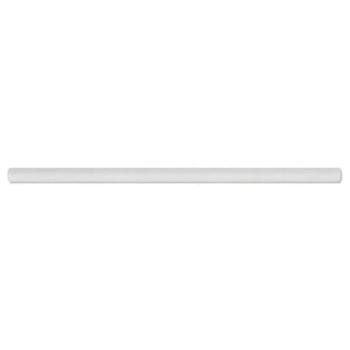 Thassos Classic 1/2”x12” Honed Marble Pencil Liner Trim Tile